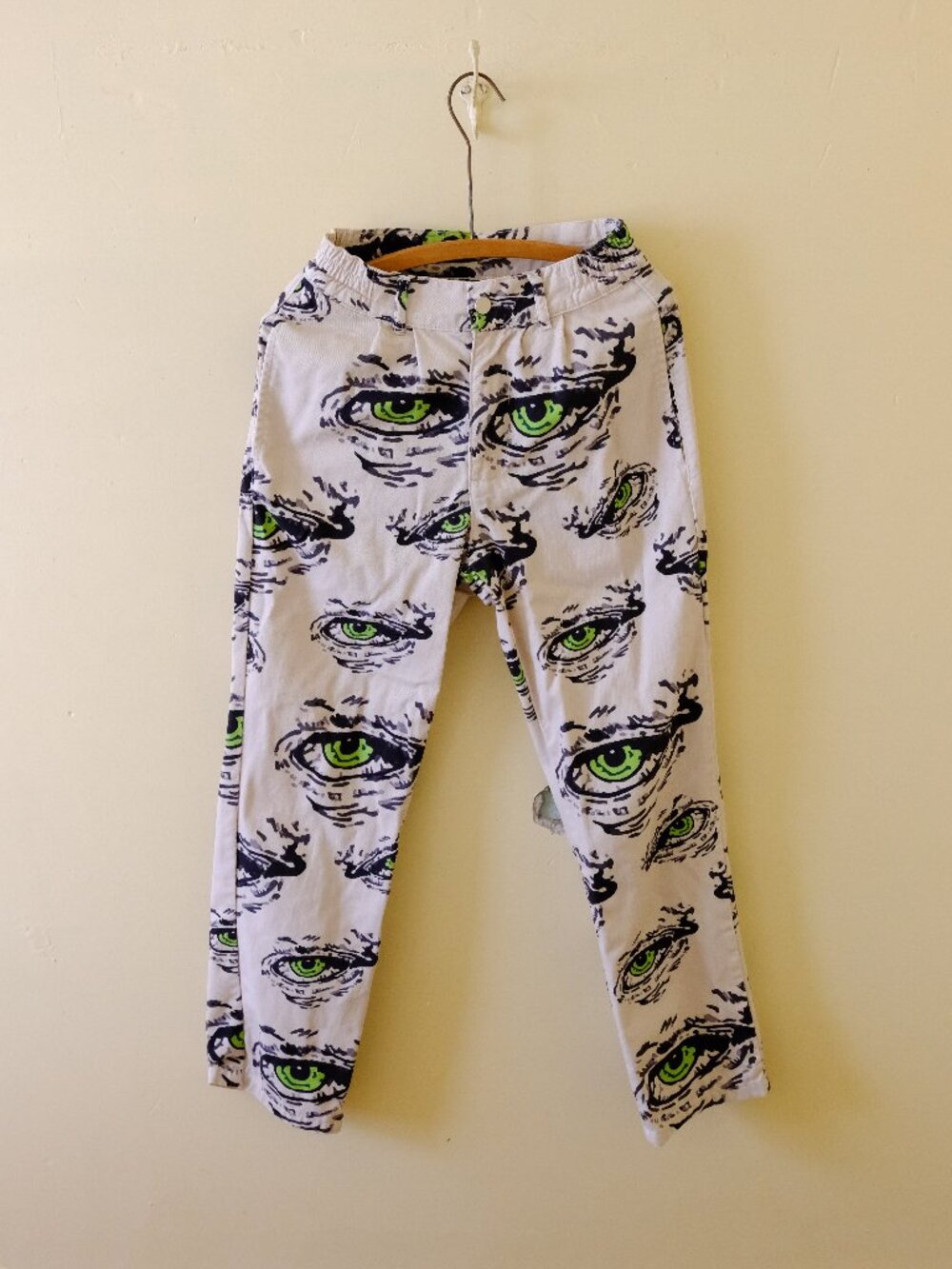 Lazy Oaf Heavy Metal Eyes Trousers Punk Grunge Pants Unisex Small